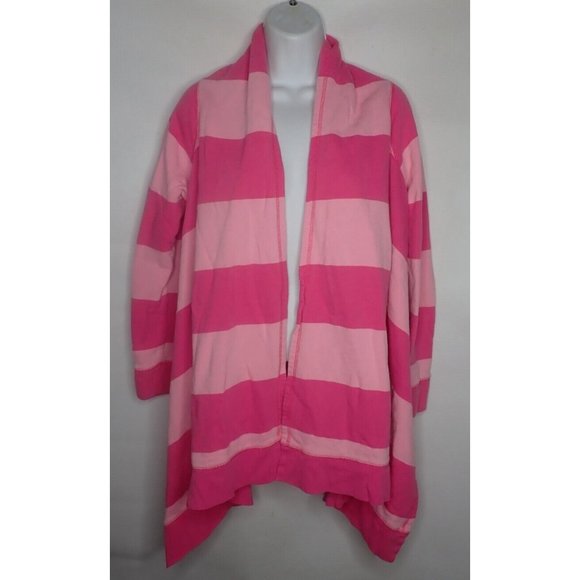 LILLY PULITZER Norma Cardigan Size XS‎ Pink Striped Asymmetrical Hem Cover Up - Picture 1 of 6